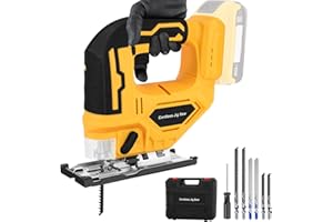 Jig Saw for Dewalt 18V/20V Max Battery, Cordless Jigsaw Tool Brushless Motor, Up to 2900 RPM, 45 Degree Beveled Cuts, LED Lig