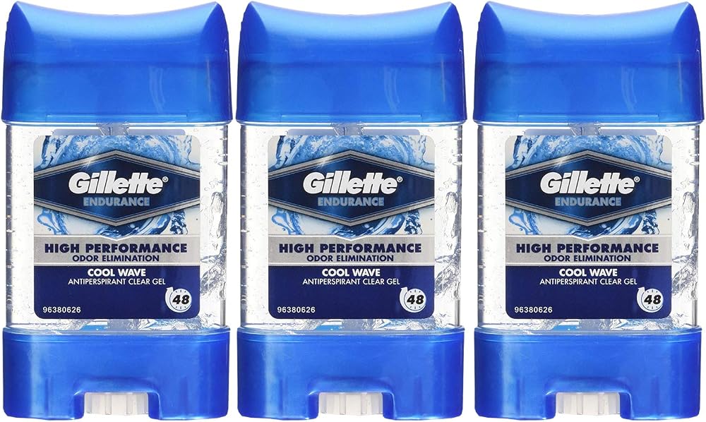 3 x Gillette Cool Wave Antiperspirant Deodorant Gel Stick 70ml