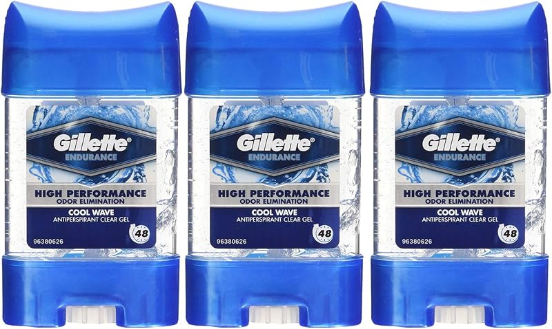3 x Gillette Cool Wave Antiperspirant Deodorant Gel Stick 70ml