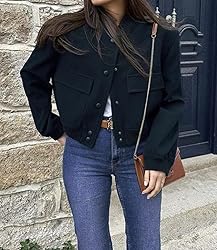 Modegal Women's Fall Varsity Bomber Jackets Long