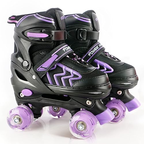 Roller Skates for Women Size 7-9 Teen Quad Skates Adjustable with