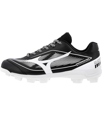 Amazon.com | Mizuno Wave Finch Lightrevo Jr Softball Shoe, Black