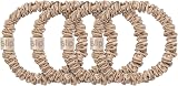 SLIP Skinny Blonde Scrunchies 4 Pack Pure Silk Anti-Crease Anti-Breakage view 5
