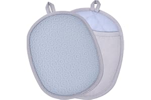 SZTCECDM 2Pack Heat-Resistant Silicone Pot Holders & Oven Mitts Set, Kitchen Hot Pads for Hands and Pots, Non-Slip Grip & Dis