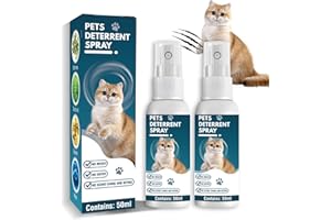 MNQAXZ Cat Deterrent Spray,Cat Repellent Spray for Furniture,Bitter Spray for Cats,Pet Behavior Training,Keeps Cats Away,Safe and Non-toxic, Plant Extracts 2 Pack