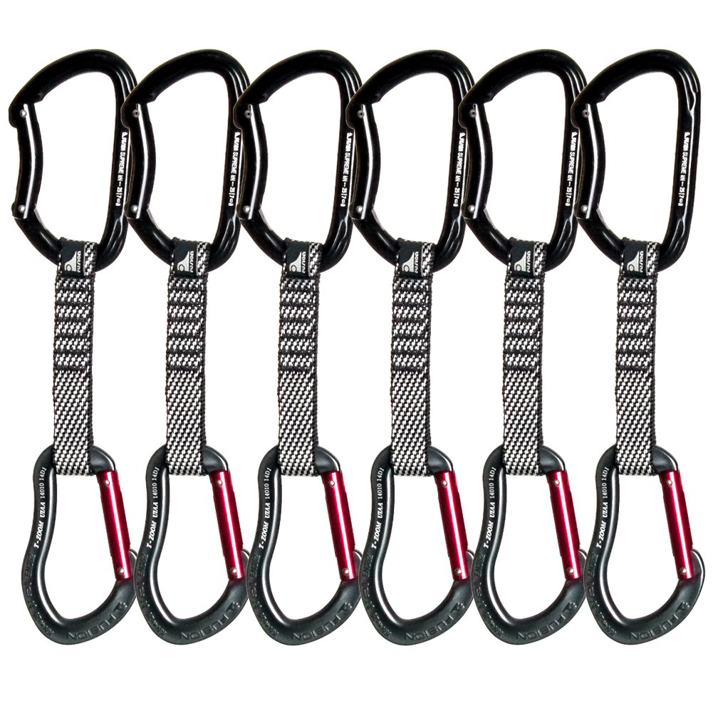 Fusion Climb Carabiners Quickdraw Sets, Black And Silver, 11cm on Galleon Philippines