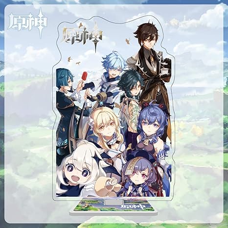 Amazon 原神 商品 両面 パイモン 旅人 空 蛍 キャラクターアクリルスタンド Color セット全体 フルセット アニメ 萌えグッズ 通販