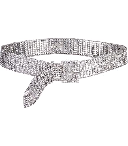 Jeyiour 3 Pcs Rhinestone Chain Belt for Women Crystal Bling  display picture 1