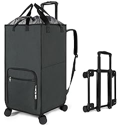 Bukere Extra Large 3 in 1 Rolling Laundry Backpack