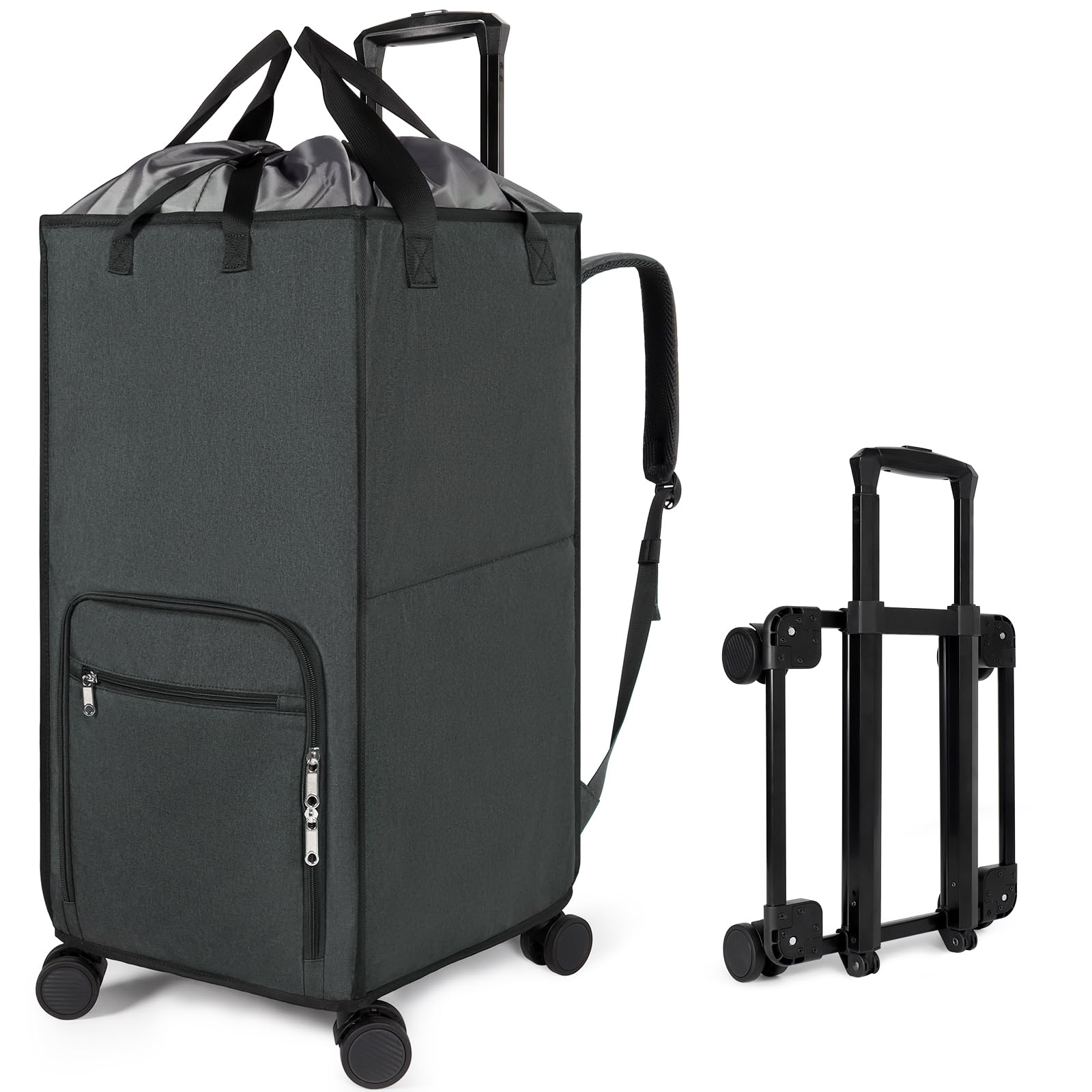 Bukere Extra Large 3 in 1 Rolling Laundry Backpack