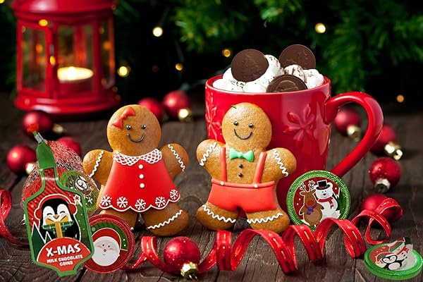 FRUIDLES CHRISTMAS X-MAS MILK CHOCOLATE SNACK IN MESH BAG CANDY, HOLIDAY TREATS, INDIVIDUALLY WRAPPED, KOSHER CERTIFIED DAIRY, 1.5OZ MESH BAG (4-PACK)