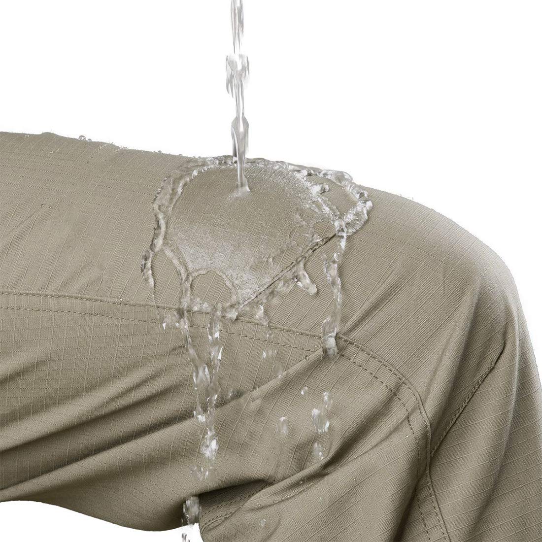 HARD LAND Men’s Waterproof Tactical Pants Ripstop Lightweight Work Cargo Pants with Elastic