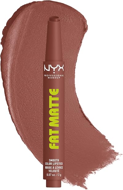 NYX Fat Oil Matte Lip Click Toasty Taupe Lipstick 12H Non-Drying