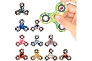 SCIONE 12 Pack Fidget Spinner Toy, Finger Spinner Fidget Pack-Anxiety Toys Stress Relief Reducer- Party Favors for Kids/Adult