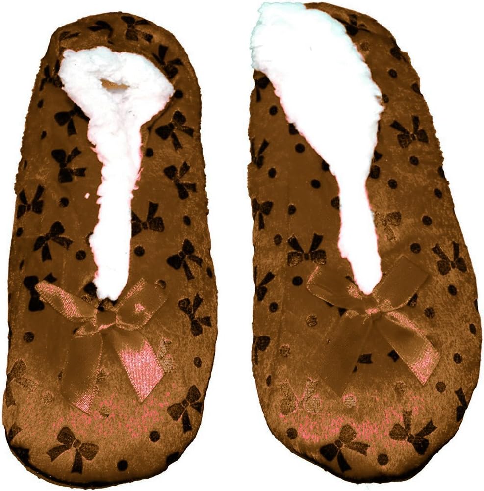 Girls' Brown Slipper - Free Size