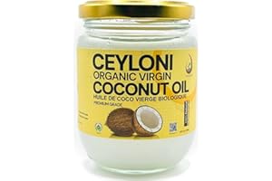 Ceyloni Organic Virgin Coconut Oil. USDA Organic certified, Cold Pressed and Unrefined Virgin Coconut Oil for cooking, baking