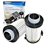 HQRP 2-Pack Washable Filter compatible with Eureka
