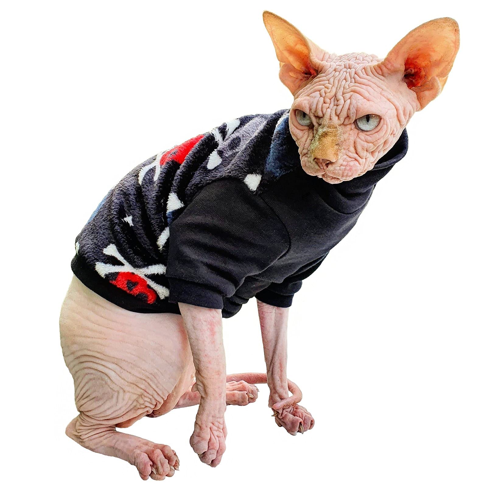 Kotomoda Cat's sweater Winter scull for Sphynx and naked cats (Large) — image 1
