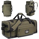 PROFOCUS Duffel Bag for Travel, Large Gym Bag with Padded Straps, Unisex Weekend Carry On Sports Bag (Army Green, 80L)