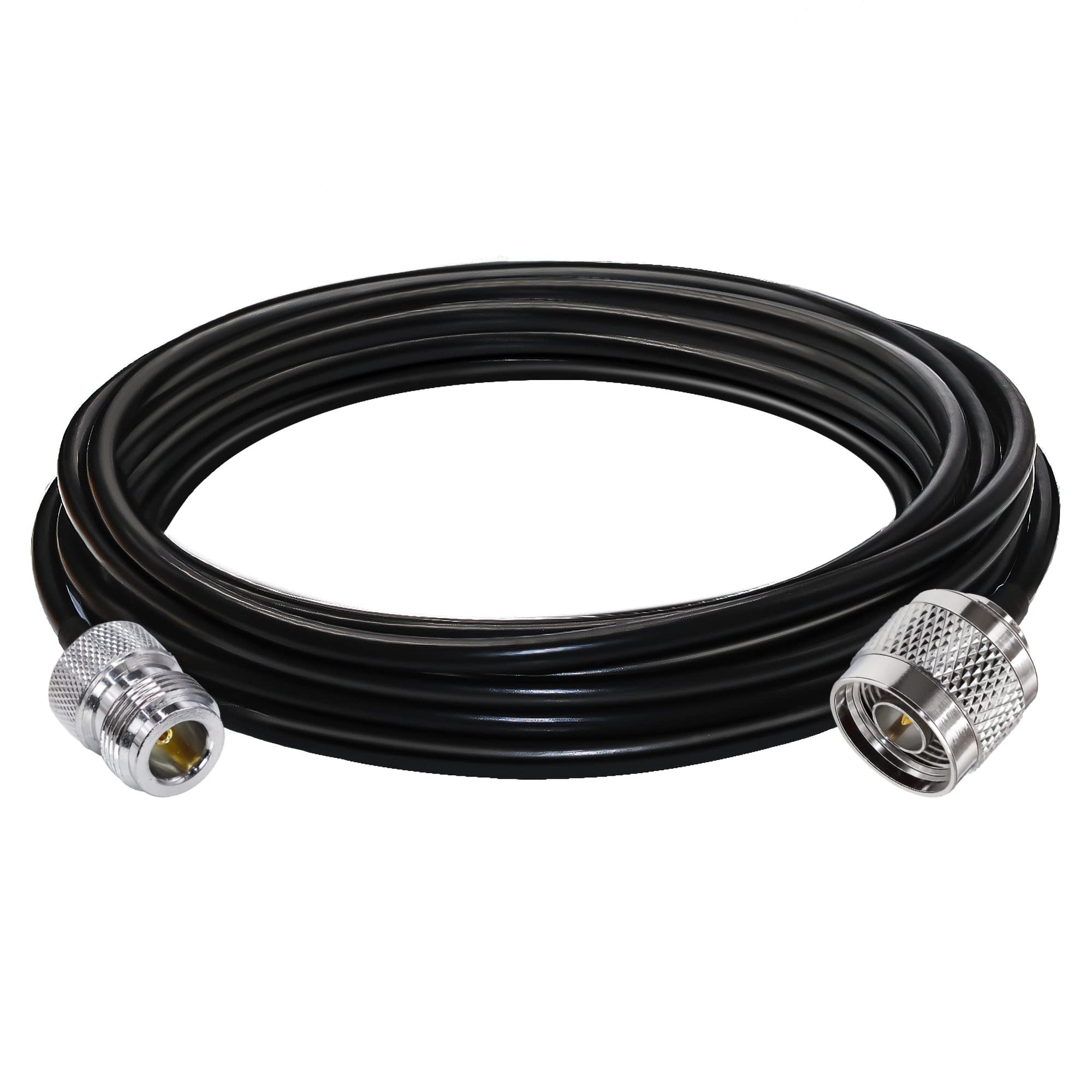 TUOLNK N Male to N Female Low Loss RF Coaxial Cable RG58 Extension Cable for Wifi/Router/ 3G/ 4G/ LTE Antenna N type Cable Male to Female 16.4ft(5M)
