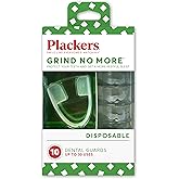 Plackers Grind No More Night Guard, Nighttime Protection for Teeth, Sleep Well, BPA Free, Ready to Wear, Disposable, One Size Fits All, 10 Count