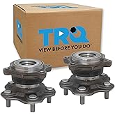 TRQ Rear Left and Right Wheel Bearing and Hub Assembly 2 Piece Set Compatible with 2003-2006 Infiniti G35 / 2007 G35 Coupe Only / 2003-2009 Nissan 350Z
