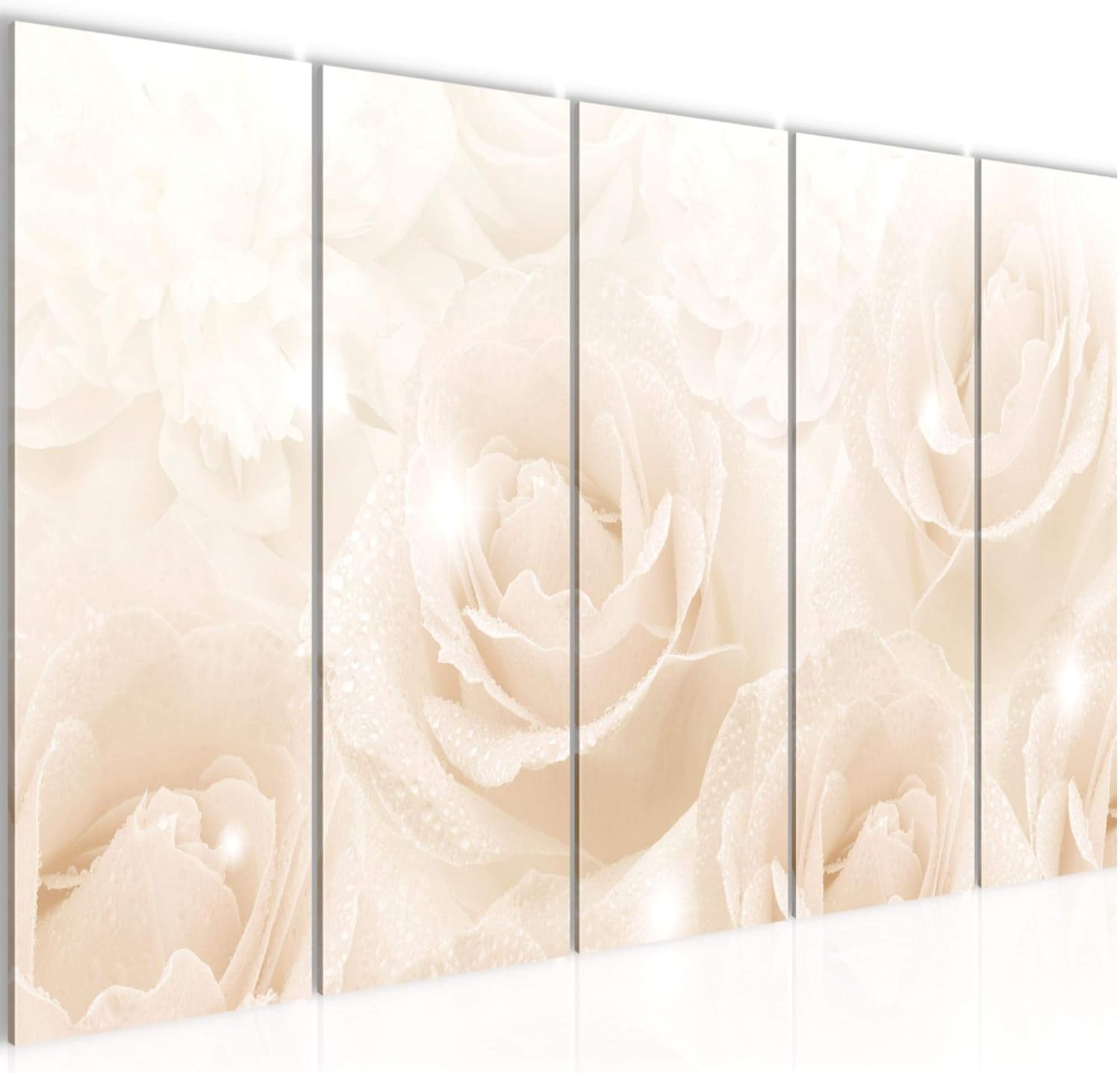 Amazon.de: Bilder Blumen Rosen Wandbild 200 x 80 cm Vlies - Leinwand