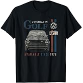 Volkswagen Golf GTI Racing Distressed T-Shirt, Men, Black, 3X-Large