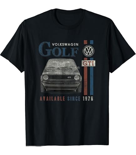 Amazon.com: Volkswagen Golf GTI Since 1976 T-Shirt : Clothing
