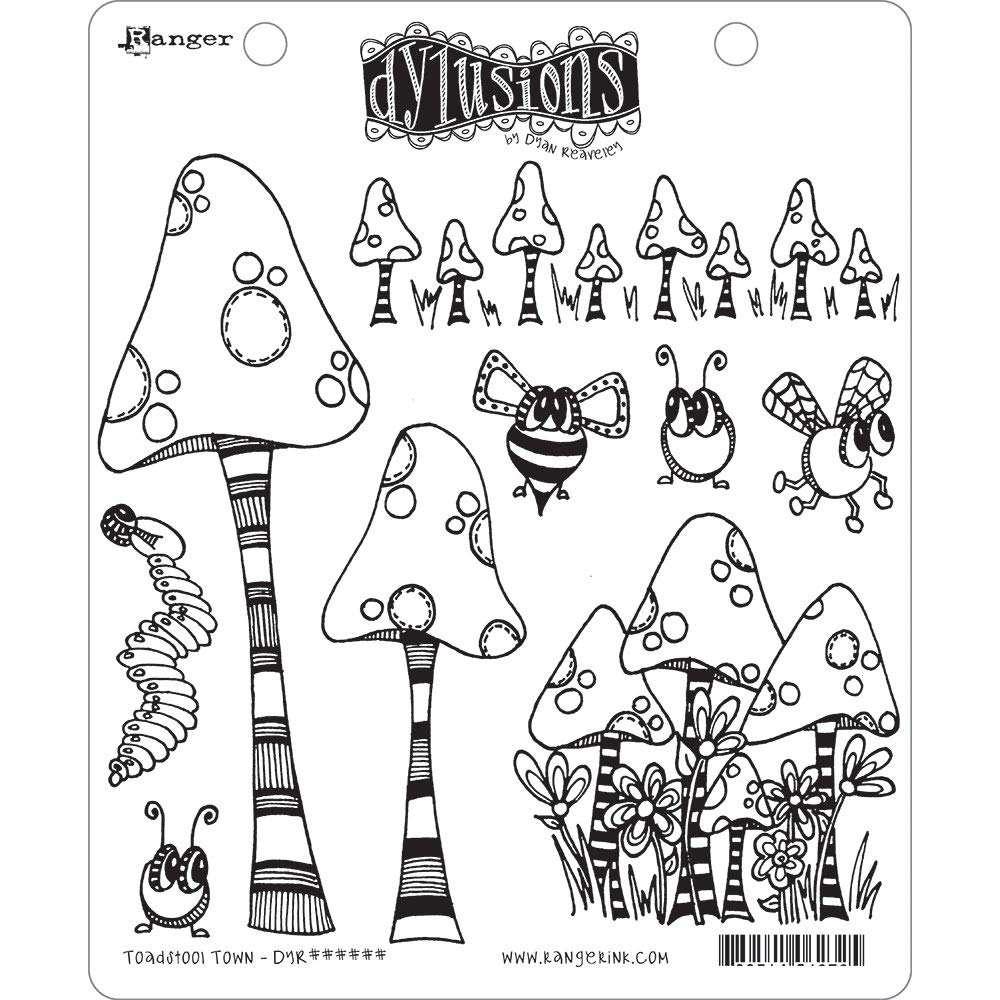 Ranger Cling DYLUSIONS Toadstool, Rubber, Multi-Coloured, One Size