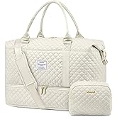 LOVEVOOK Travel Duffle Bag,Weekender Bags for Women with Shoe Compartment，Carry on Overnight Bag with Toiletry Bag,Gym Duffel Bag with Wet Pocket, Hospital Bags for Labor and Delivery