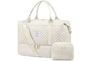 LOVEVOOK Travel Duffle Bag,Weekender Bags for Women with Shoe Compartment，Carry on Overnight Bag with Toiletry Bag,Gym Duffel Bag with Wet Pocket, Hospital Bags for Labor and Delivery