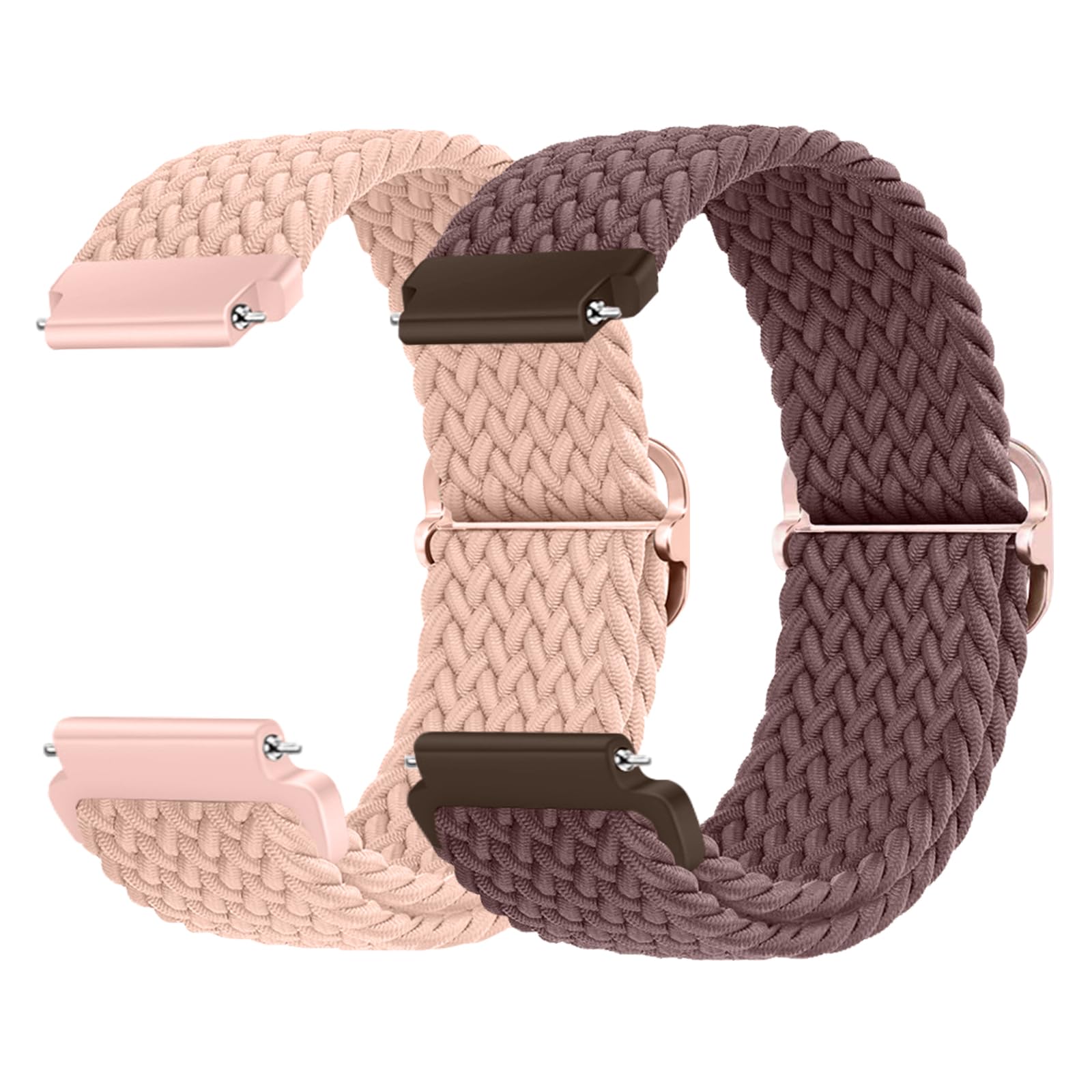 MaEiol 18mm Straps Nylon Braided for Huawei Watch GT 6/5/4 41mm / Huawei Watch 5/GT 5 Pro 42mm / Garmin Venu 4/Venu 3S 41mm /Garmin Forerunner 265S/255S, Sports Replacement Wristband for Women Men