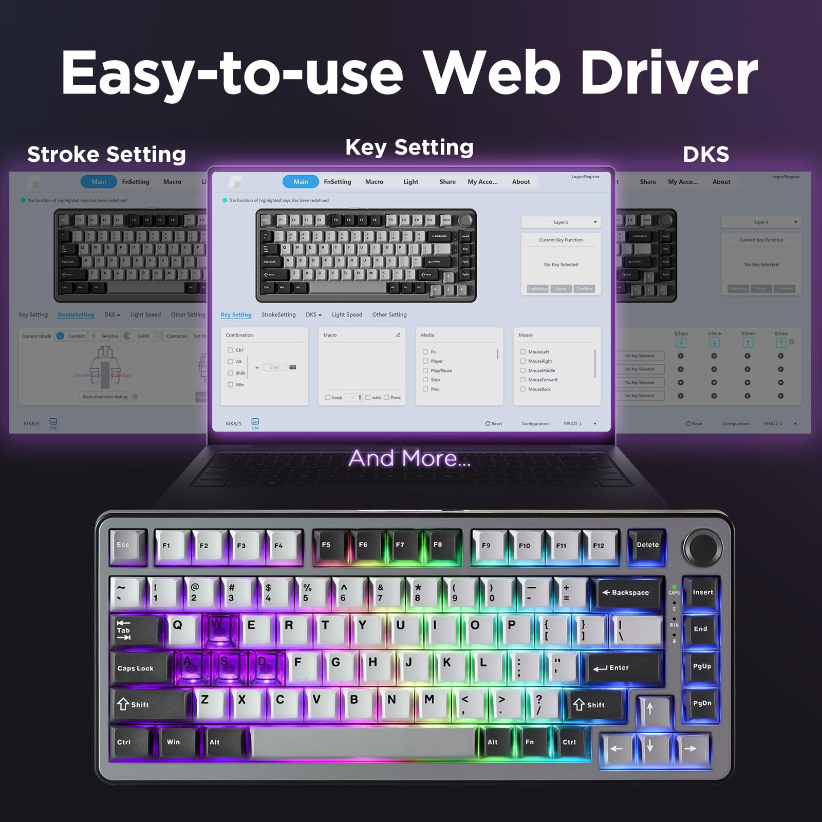 Mua YUNZII RT75 Rapid Trigger Gaming Tastatur Hall-Effekt Tastatur ...