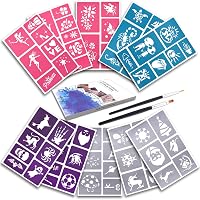 Glitzertattoo-Set Für Jungs – 15 Fahrzeug-Schablonen, Hypoallergen, Wasserfest, Hält 8–18 Tage