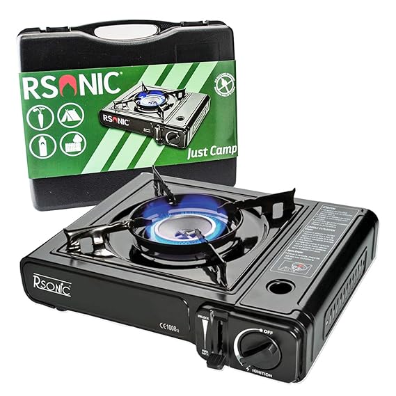RSonic Gaskocher Campingkocher Gasherd Campinggaskocher + Transport Koffer