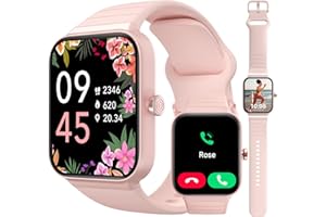 WMK 2024 Latest Fitness Tracker Watch, Smart Watches for Women, Android & iOS Compatibility, Phone Call, Alexa, Pedometer, Health Monitor, Sleep Tracker, Sport Smartwatch, Waterproof