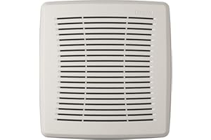 Broan-NuTone FGR101 Replacement Square Bathroom Ventilation Exhaust Fan Grille Cover, White