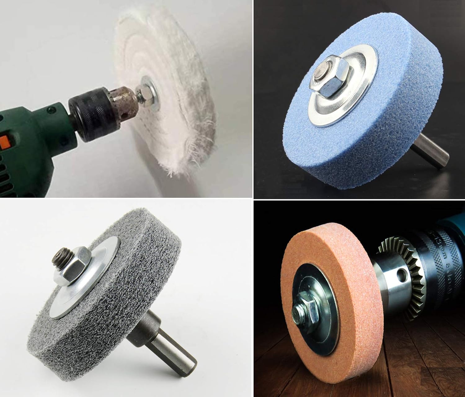 Heavy-Duty 2/5" 10mm Threaded Arbor Mandrel 8mm Long Shank - Fits Wheels Discs to 1" Thick,Pack of 2 Sets - Image 4