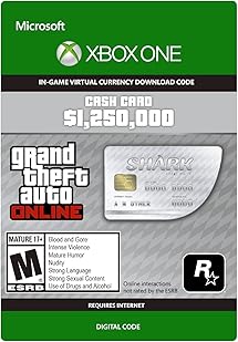 Amazon Com Grand Theft Auto V Great White Shark Cash Card Xbox - image unavailable