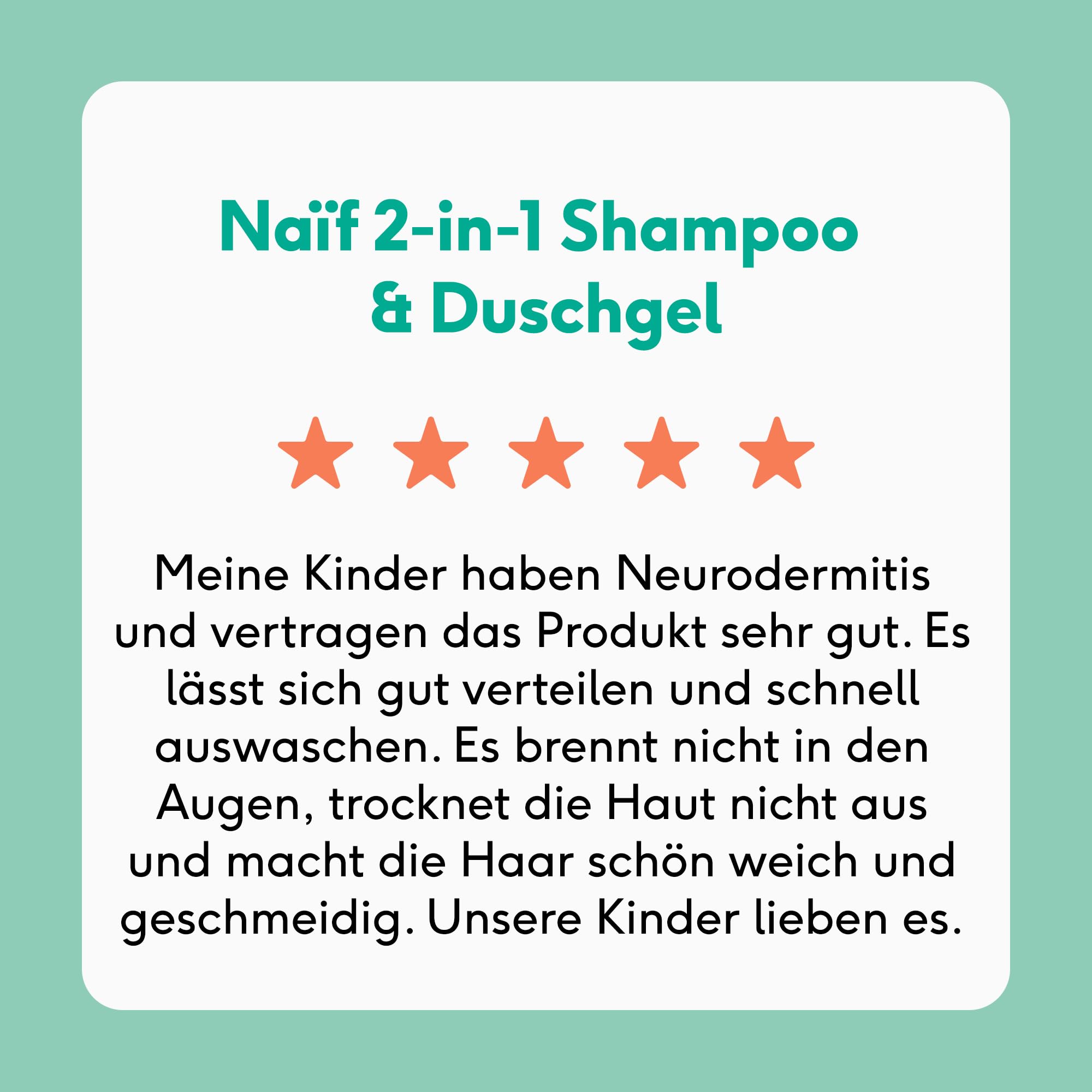 Naïf - 2 in 1 Shampoo & Duschgel - 0% Parfüm - Ohne SLES, Mikroplastik oder Silikone - Dermatologisch getestet - Inhaltsstoffe auf natürlicher Basis - 200ml 7