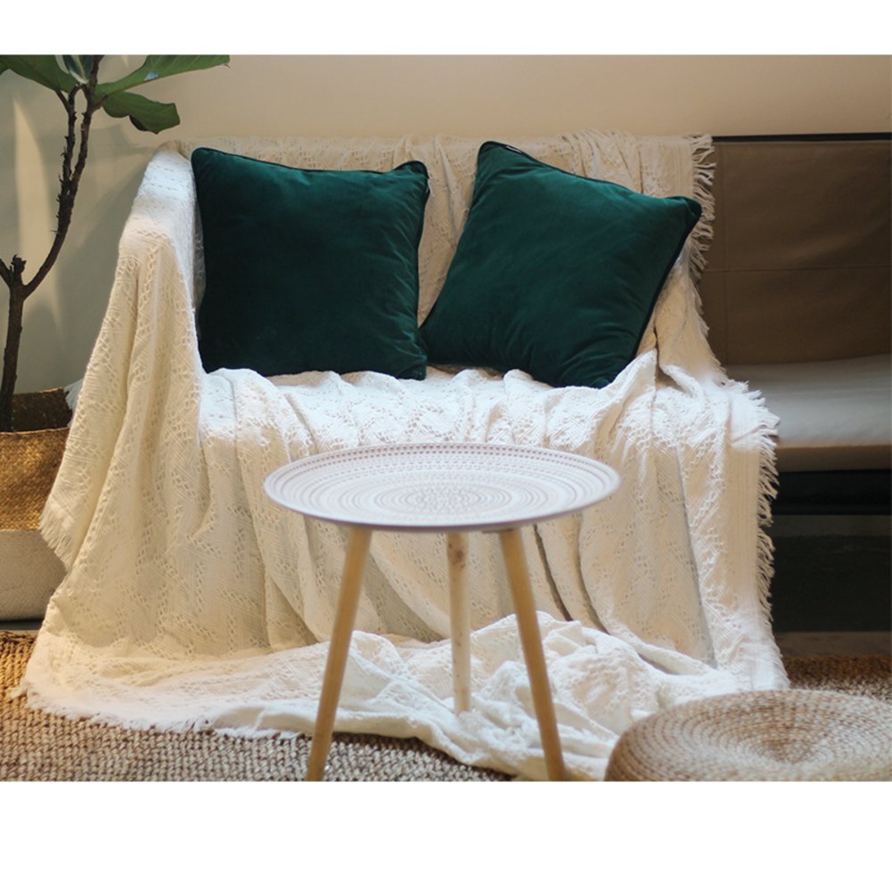 Amazon Com Hydbfkjubvfu Nordic Solid Color Sofa Towel Beige Retro