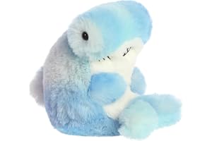 Aurora® Playful Rolly Pet™ Hamish Hammerhead Shark™ Stuffed Animal - Compact Size for On-The-Go Fun - for Adults, Kids, Birthdays, and Anniversaries - Blue 5 Inches