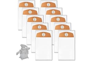 WANGENBRO 10 Pack Wet/Dry Fleece Dust Bags for FLEX 24V Brushless & Metabo HPT 18V 1.6 Gallon Cordless Wet Dry Vacuum Cleaner - Replacement HEPA Vacuum Cleaner Bags for FT522 & 380954