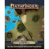 Pathfinder Flip-Mat: Swamp Ruins, 24x30 Double-Sided | Gaming, Ruined Village Hilltop Fort, Dry Wet Permanent Marker Compatible, Ages 16+