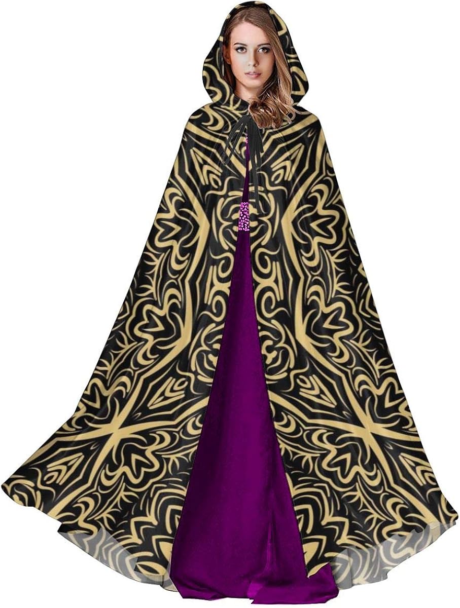 Amazon.com: Cloak for Men and Woemn Lace Seamless Pattern ...
