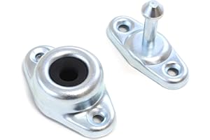 Red Hound Auto Entry Door Holder Catch Coated Steel for Trailer Doors and More Includes Metal Stem and Socket 3 Inch