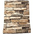 Rock Peel and Stick Wallpaper - Self-Adhesive & Removable Wallpaper Stone Decorations Contact Paper 17.7"x118" 3D Stone Textured Vinyl for Backsplash, Countertop Wall, Easy to Clean, Brick Wall Paper