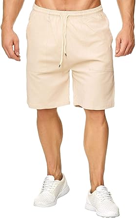 mens short pants with elastic waist