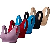 ohlyah Women's Seamless Wire-Free Bra with Removable Pads